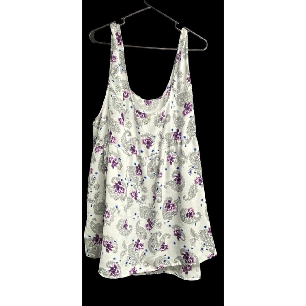 TORRID Woman Sleeveless Tank Top Size 5XL Multicolor Loose Relaxed‎ Floral - Picture 12 of 13
